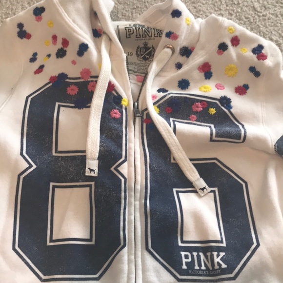 Victoria’s Secret pink zip up sweatshirt and tee - Picture 2 of 6